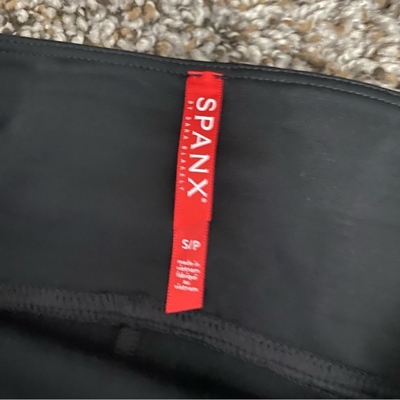 Spanx Faux Leather Biker Shorts - Picture 3 of 5